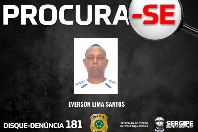 Polícia divulga imagem de suspeito de feminicídio e intensifica buscas em Aracaju