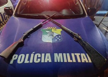 Polícia Militar apreende duas armas de fogo durante operação em Poço Redondo