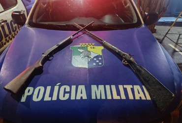 Polícia Militar apreende duas armas de fogo durante operação em Poço Redondo
