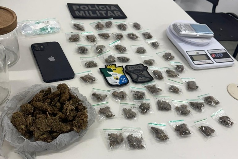 Suspeito é preso com drogas prontas para venda no Santa Maria