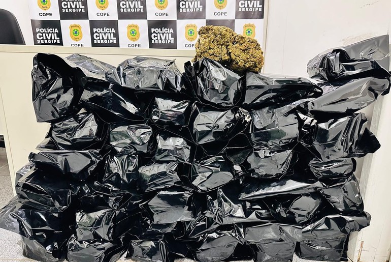 Homem é preso por tráfico interestadual de drogas com meio milhão de reais em entorpecentes em Nossa Senhora do Socorro
