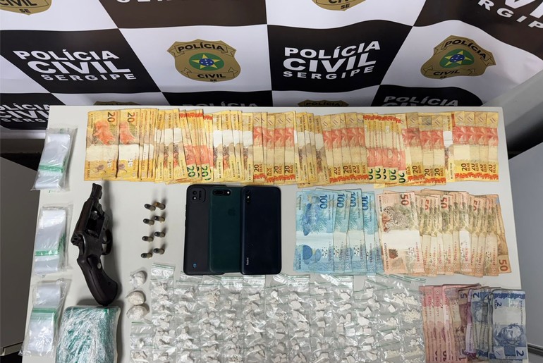 Homem é preso em flagrante por tráfico de drogas e posse irregular de arma de fogo em Japaratuba