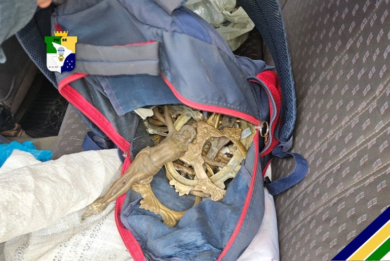 Suspeito de furtar objetos de túmulos é preso em Nossa Senhora Aparecida