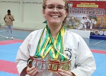 Sergipana conquista tricampeonato nacional de Karatê em 2025