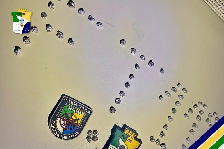 Homem é flagrado com 62 embalagens de crack no município de Itabaianinha