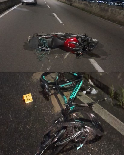 Colisão frontal entre moto e bicicleta deixa dois mortos na Ponte Aracaju-Barra