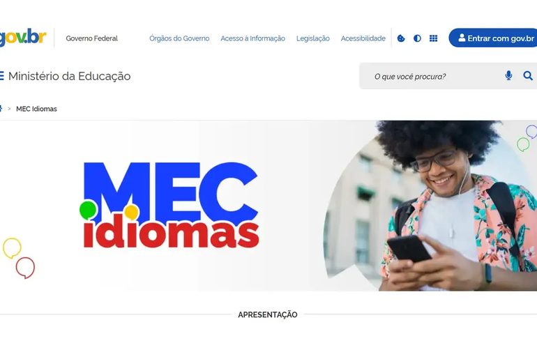 MEC lança plataforma gratuita para ensino de inglês e espanhol