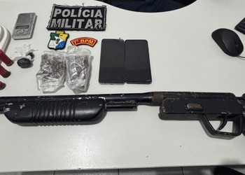 Após denúncias, trio é preso com drogas e arma caseira em Lagarto