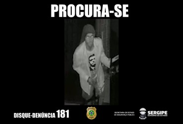 [VÍDEO] Polícia divulga imagens de suspeito de furtar estúdio de treinamento em Aracaju