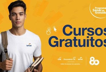 Programa Senac de Gratuidade oferta 601 vagas para turismo, saúde, gestão, gastronomia, beleza e informática