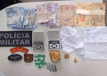 Suspeito de tráfico é preso com drogas e balanças em Maruim