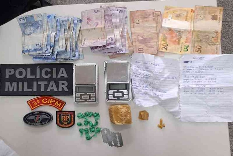 Suspeito de tráfico é preso com drogas e balanças em Maruim