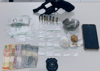 Suspeito de tráfico é preso com drogas e arma em Santa Luzia do Itanhy