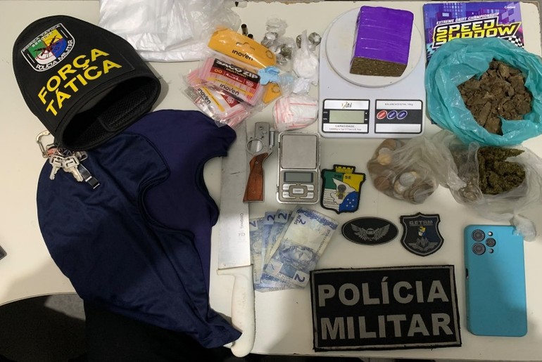 Homem suspeito de tráfico é preso em flagrante com entorpecentes em Lagarto