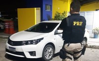 Veículo roubado é recuperado na BR 101 pela PRF