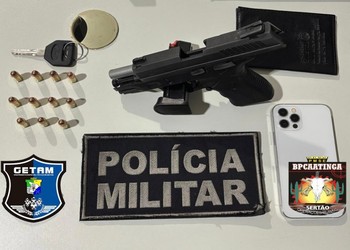 Investigado é preso por porte ilegal de arma de fogo em Campo do Brito