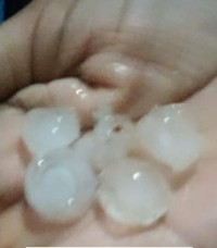 Chuva de granizo atinge municípios sergipanos