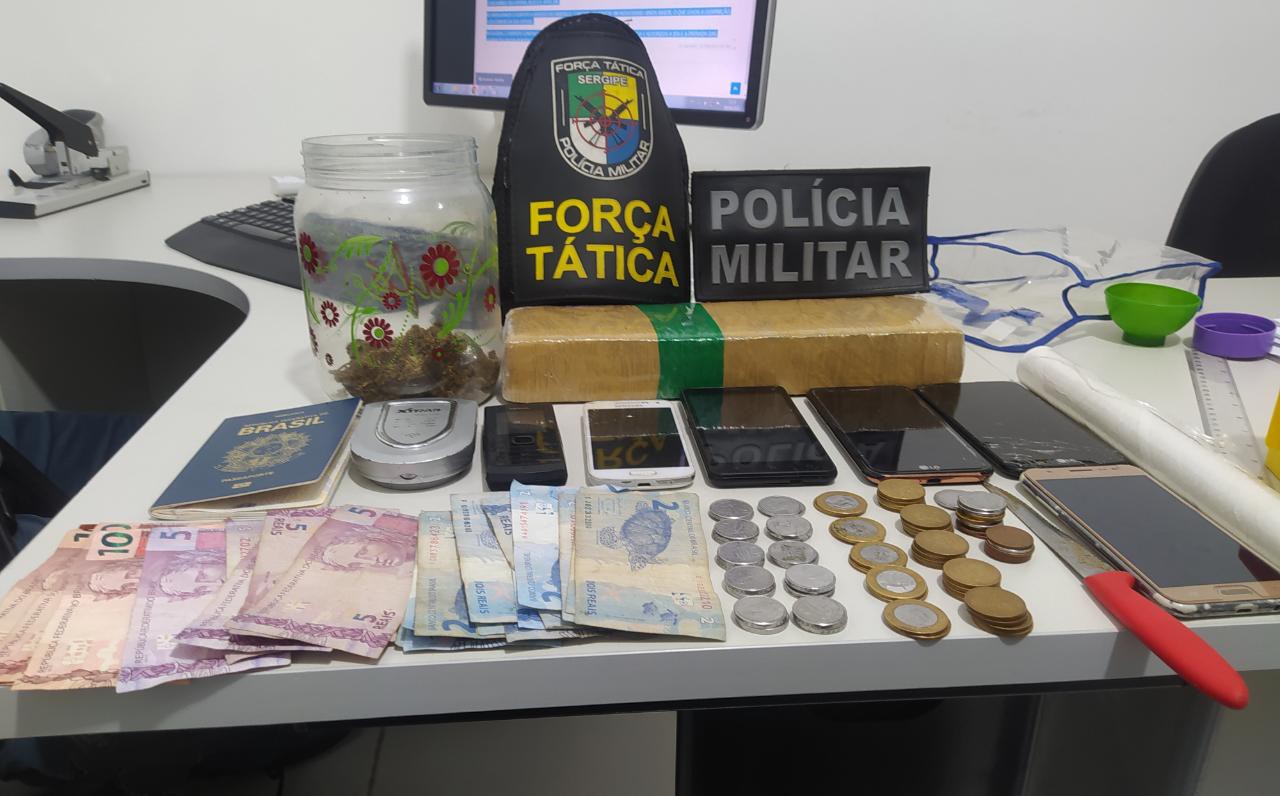 Força Tática prende suspeito de tráfico no Jabotiana