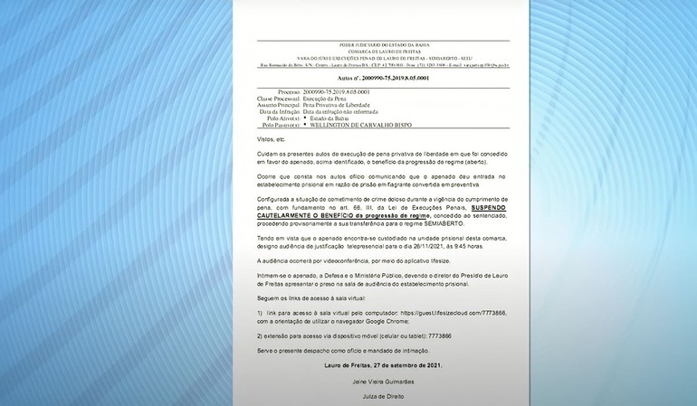 Suspeito de atirar em delegado tem regime semiaberto concedido pela Justiça