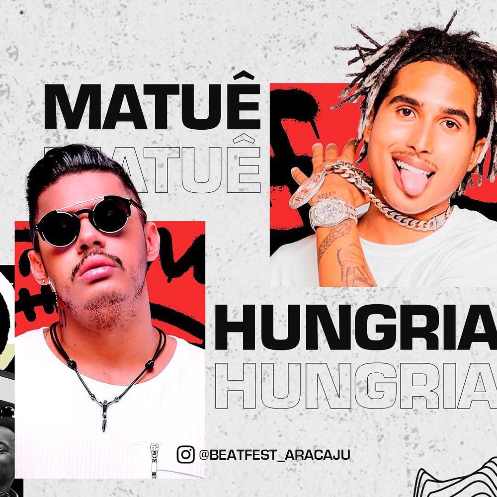 Matuê e Hungria comandam o Beat Fest Aracaju neste feriado (08)