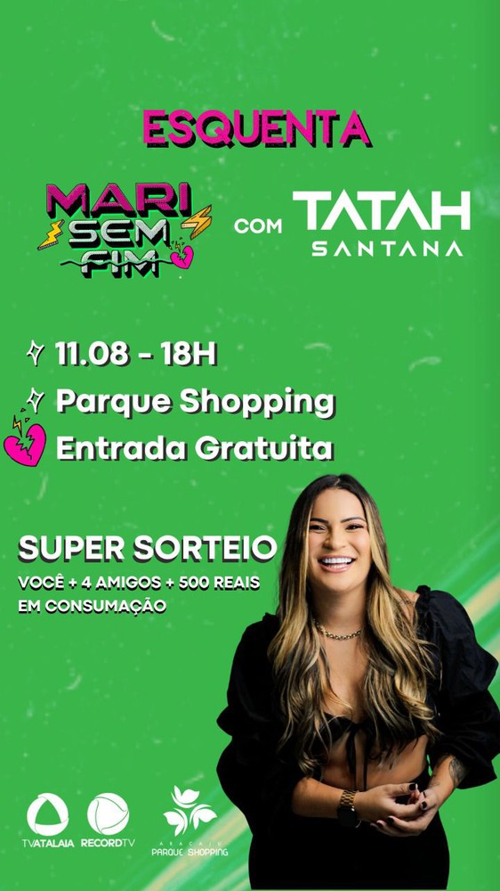 Pocket show com Tatah Santana esquenta para o evento "Mari Sem Fim"