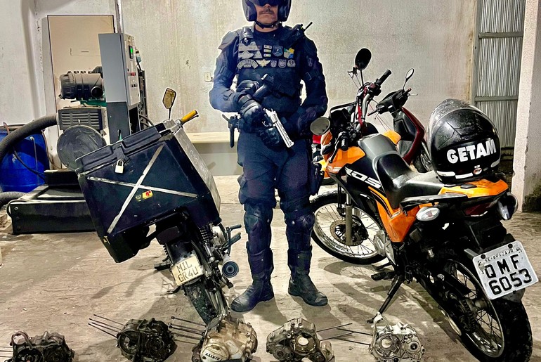 Dono de oficina é preso por roubo de motos e peças de veículos em Aracaju
