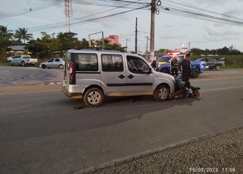 Motociclista fica ferido após colisão com carro na Rodovia SE-050, em Aracaju