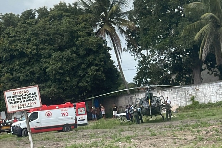 VÍDEO: GTA transfere criança de 3 anos para hospital de Aracaju após afogamento