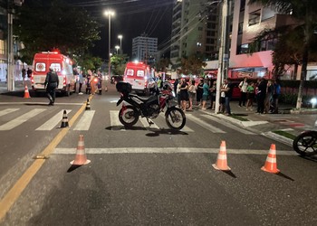 Atropelamento deixa três pessoas feridas na Zona Sul de Aracaju