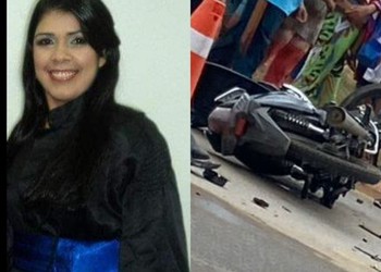 Professora morre em colisão entre moto e carro na SE-230 em Canindé de São Francisco