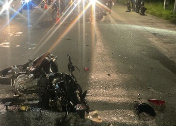 Colisão entre carro e moto deixa dois feridos na Rodovia SE-050, em Aracaju