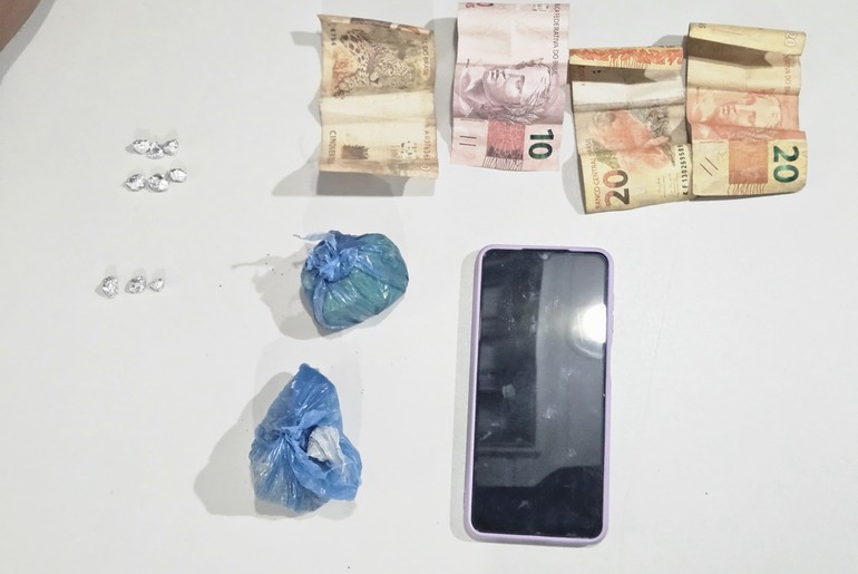 Casal é preso em Itabaiana por suspeita de tráfico de drogas