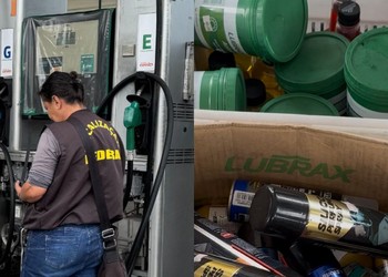 Posto de combustível em Aracaju tem bomba de GNV interditada e produtos vencidos apreendidos