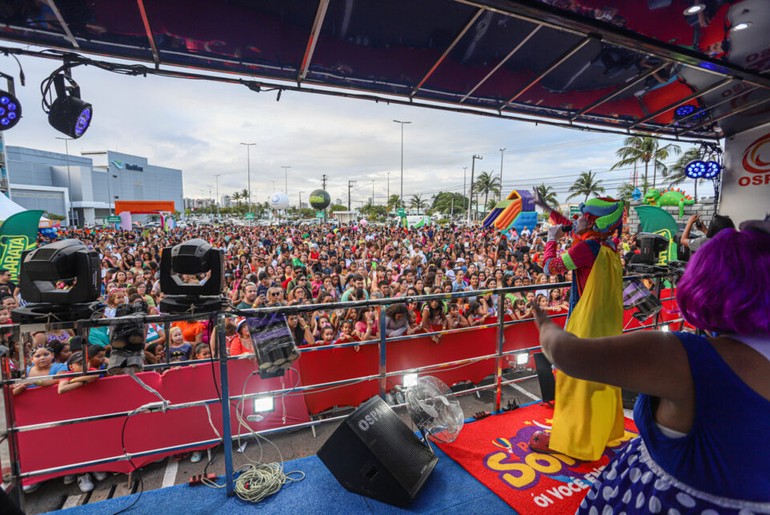 Pré-Caju Kids leva folia e diversão ao RioMar Shopping Aracaju