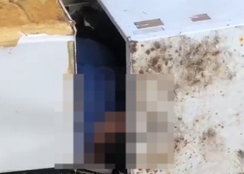 VÍDEO: Corpo é encontrado dentro de caixa em terreno baldio em Areia Branca