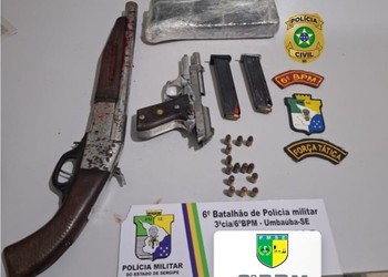 Tiroteio durante operação policial termina com dois suspeitos baleados em Umbaúba