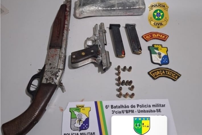 Tiroteio durante operação policial termina com dois suspeitos baleados em Umbaúba