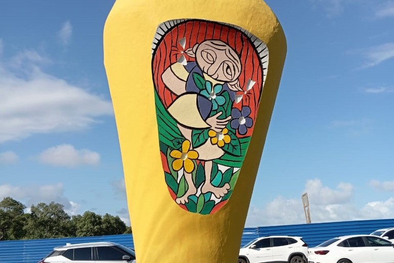 Dia da Sergipanidade: GBarbosa restaura escultura do Caju, monumento icônico da capital