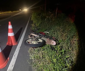 Motociclista fica ferido após colisão na rodovia SE-245, entre Malhador e Riachuelo