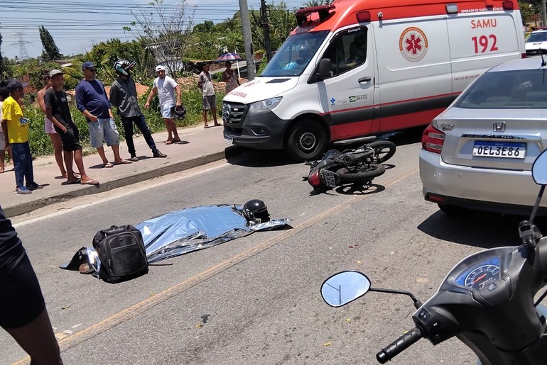 Motociclista morre após colisão na SE-090, em Nossa Senhora do Socorro