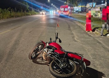 Motociclista fica ferido em acidente na Rodovia dos Náufragos, em Aracaju