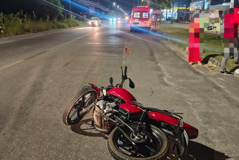 Motociclista fica ferido em acidente na Rodovia dos Náufragos, em Aracaju