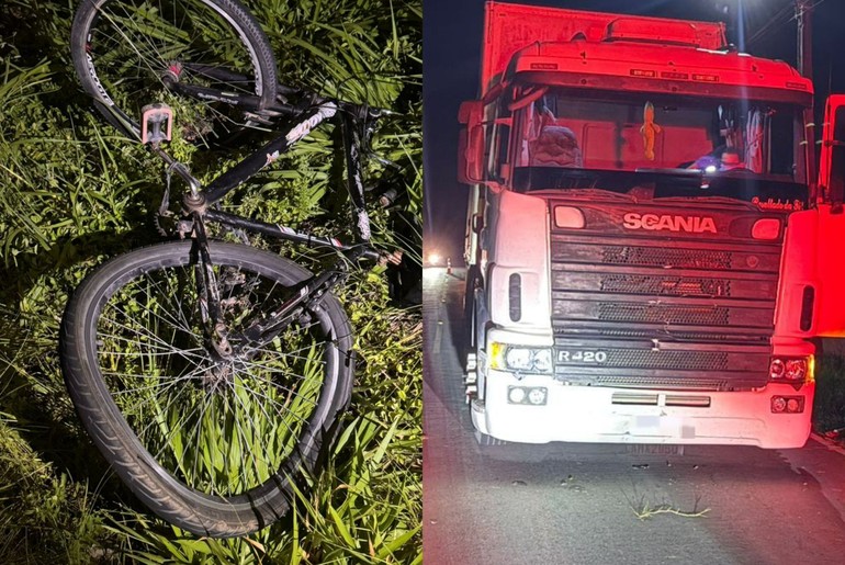Ciclista morre em colisão com caminhão na SE-265 em Itaporanga D’Ajuda