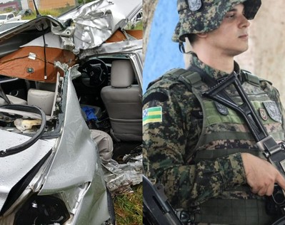 Policial militar morre após carro colidir com poste em São Cristóvão