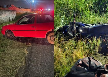 Motociclista fica ferido em colisão frontal com carro na SE-270 em Lagarto