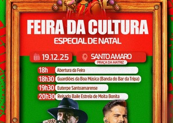 Feira da Cultura Especial de Natal acontece em Santo Amaro das Brotas