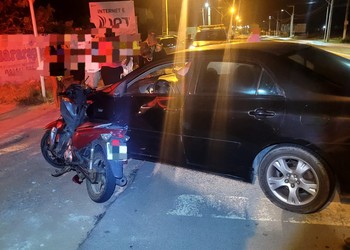 Motociclista fica ferido após colisão lateral na SE-100, em Estância