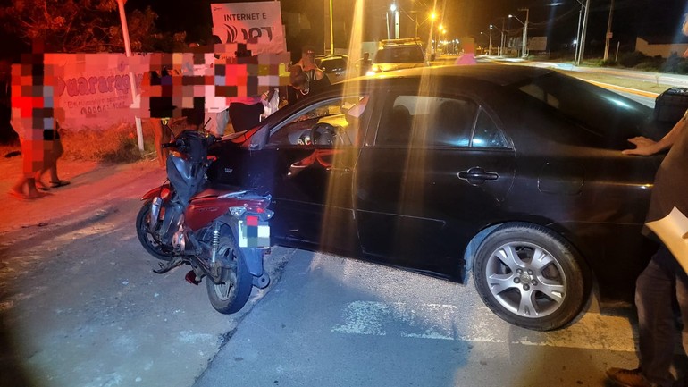 Motociclista fica ferido após colisão lateral na SE-100, em Estância