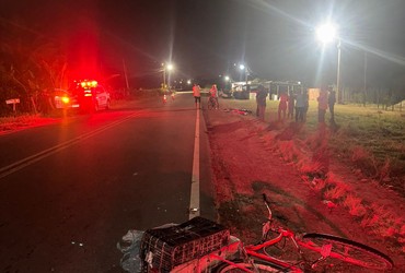 Colisão traseira com moto mata ciclista na SE-245, em Riachuelo