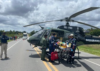 Motociclista fica gravemente ferido após colisão na BR-235, em Areia Branca